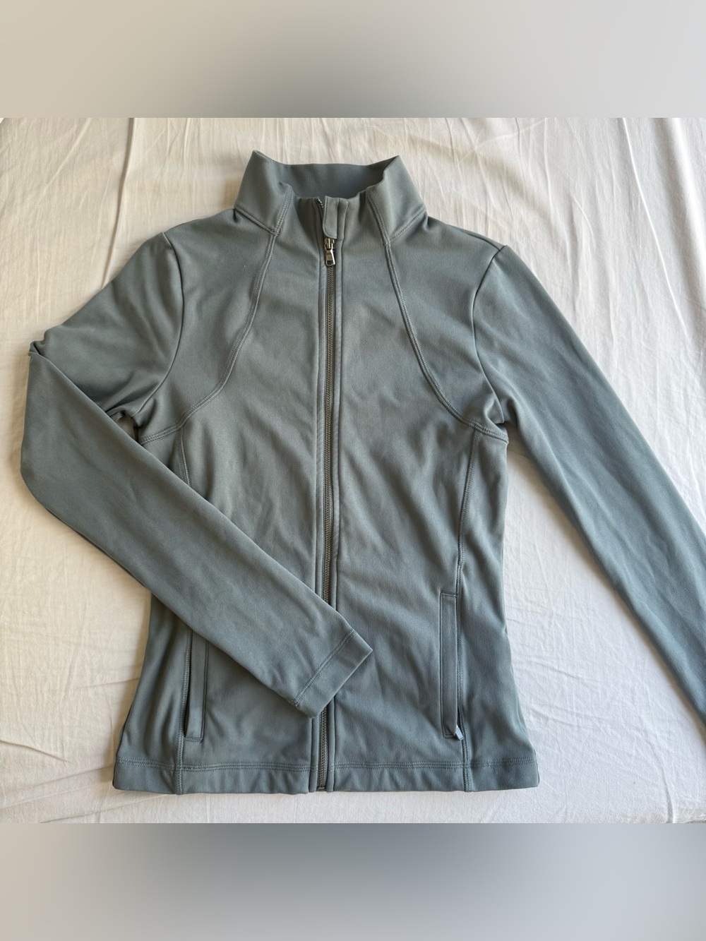 Hollister Blue Grey Zip-Up Jacket like define size small